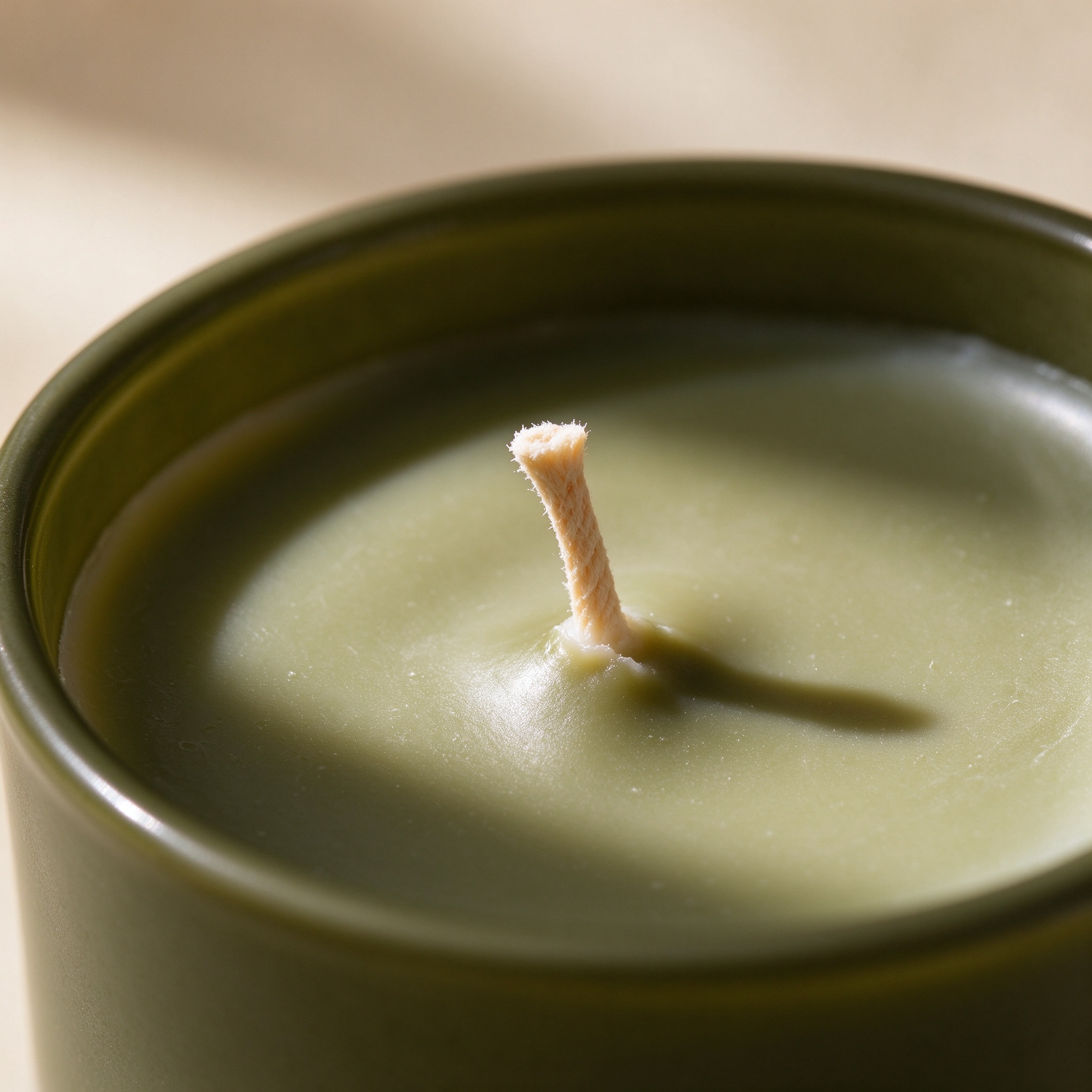 Hand-Poured Soy Candle Detail